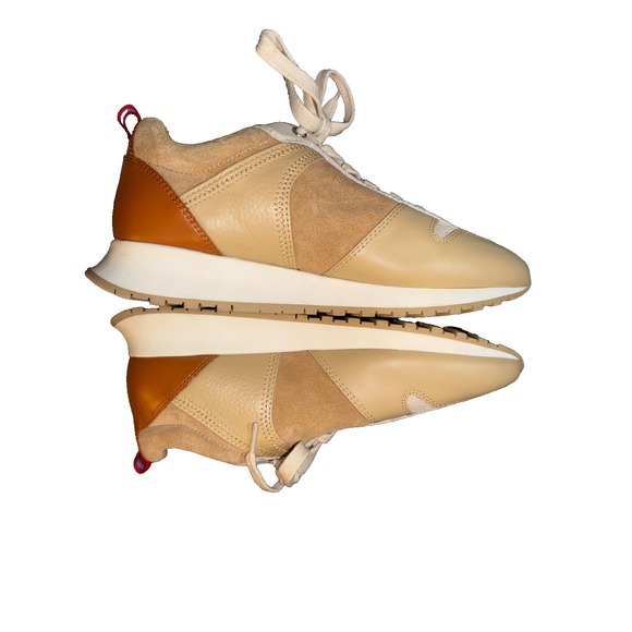 J. McLaughlin Shoes - J McLaughlin Emerson Sneakers Women SZ 9 40 Suede Golden Caramel Lace Up Comfort